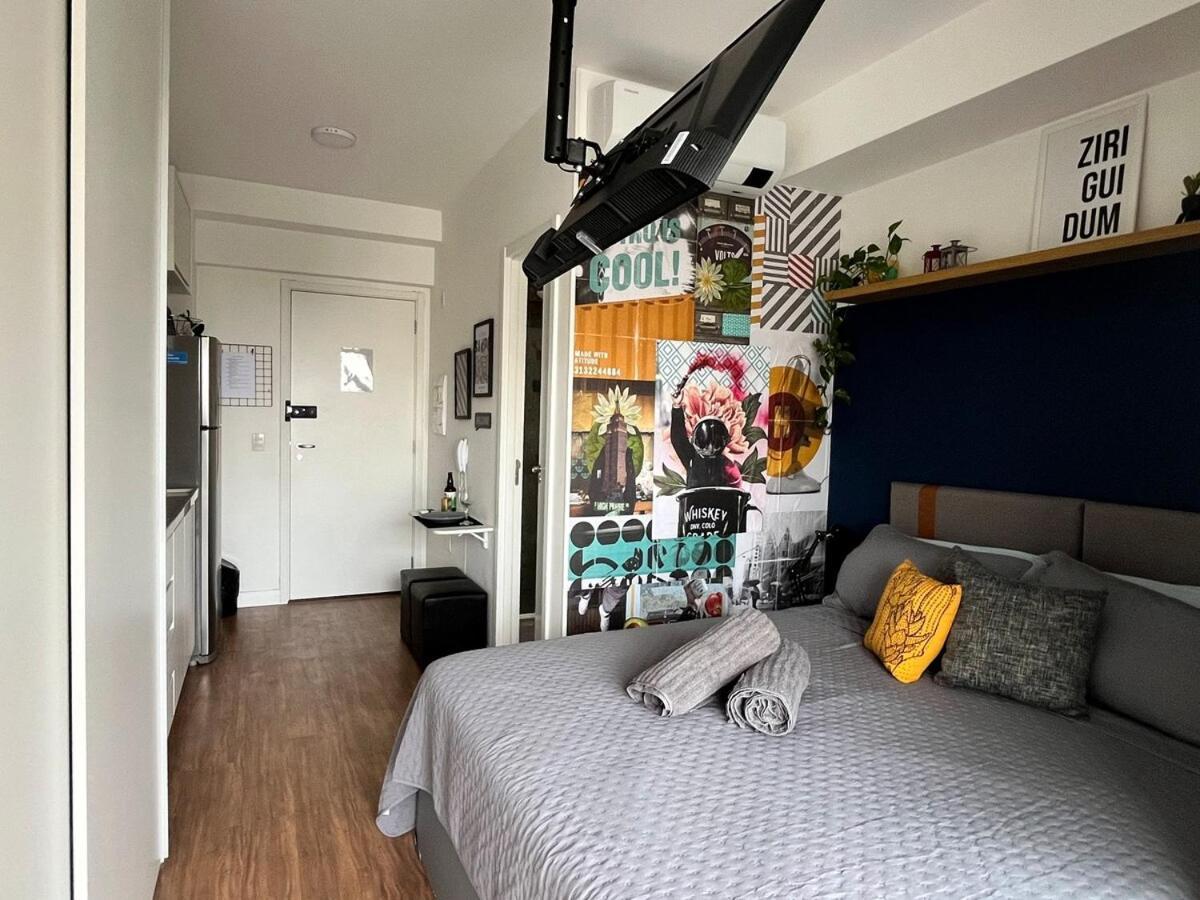Apartamento Estudio Aconchegante Com Varanda Na Consolacao São Paulo